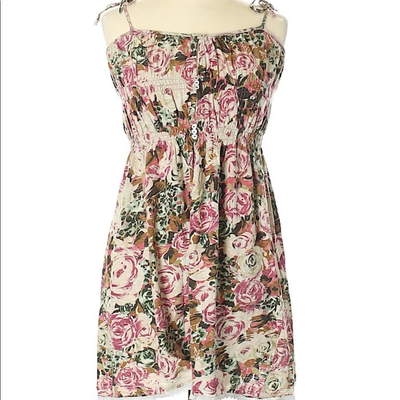 Zara Dresses & Skirts - TRAFALUC BY ZARA SLEEVELESS FLORAL SUN DRESS SZ L